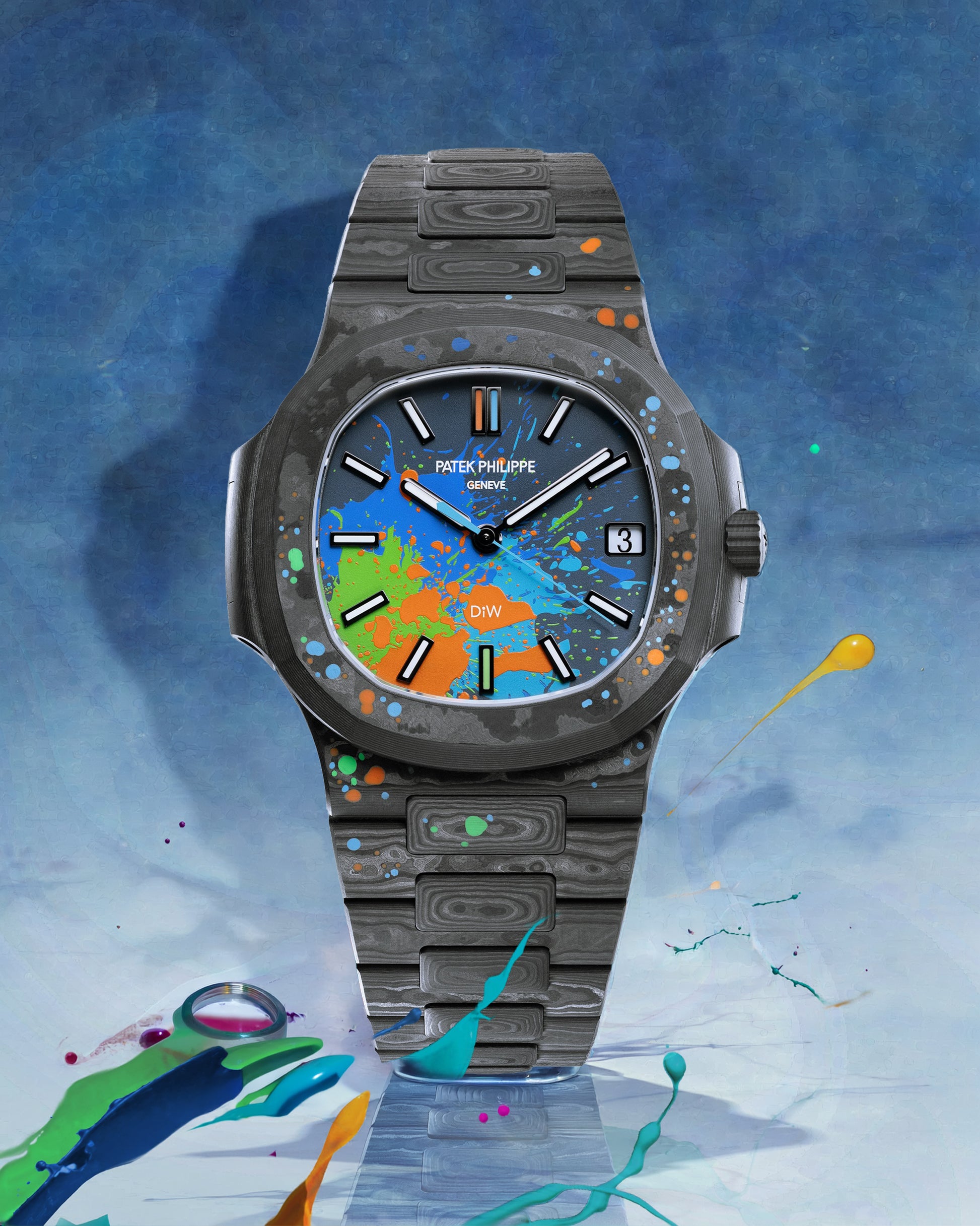 DiW Patek Philippe Nautilus MOTLEY 百达翡丽鹦鹉螺 DiW MOTLEY | WORLDTIMER