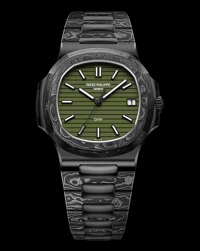 DiW Patek Philippe Nautilus BLACK GRAIL KHAKI 百达翡丽 鹦鹉螺5711 | WORLDTIMER