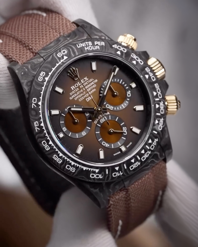 Gradient Dial Rolex Custom Daytona【DiW】渐变色表盘 劳力士DiW 碳纤维迪通拿 | WORLDTIMER