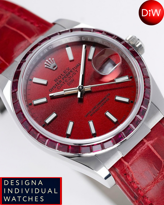 ALL RED DiW Ruby Rolex Datejust 36mm 独一无二全红色 劳力士DiW 红宝石 日志型 36毫米 | WORLDTIMER