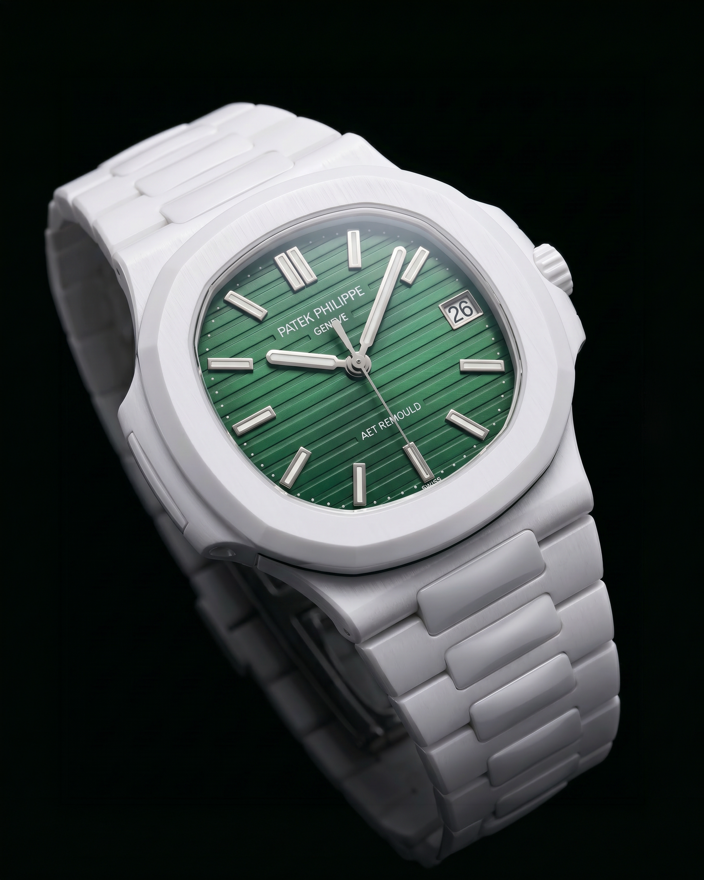 AET REMOULD Green Gradient Dial Patek Philippe Nautilus 渐变色表盘 百达翡丽鹦鹉螺 | WORLDTIMER