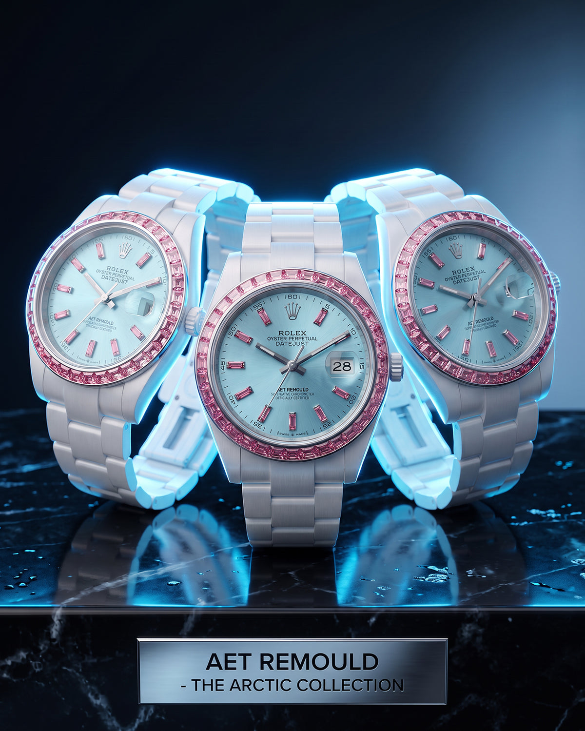 MORGANITE AQUA AET REMOULD Rolex Ceramic Datejust EPOCH 系列 白陶瓷劳力士 宝石日志型  | WORLDTIMER