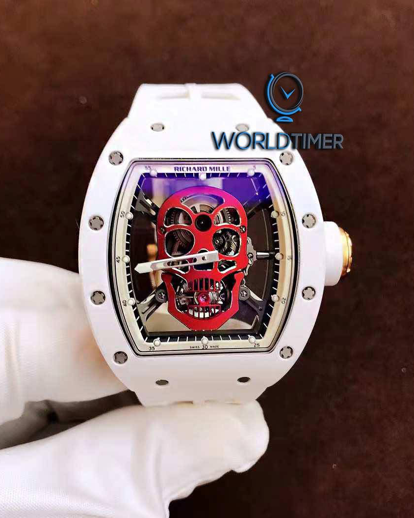 Richard Mille RM 52-01 Red Skull Tourbillon 理查德米尔 RM 52-01 红色骷髅头 陀飞轮腕表 | WORLDTIMER