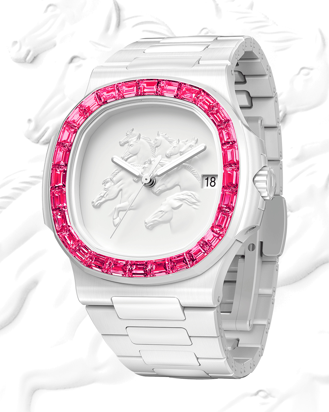 💎AET REMOULD Patek Diamond Nautilus TOPAZ｜HORSE Year CNY Edition🐎🧧 马年春节 百达翡丽 钻石鹦鹉螺 时尚女表 | WORLDTIMER