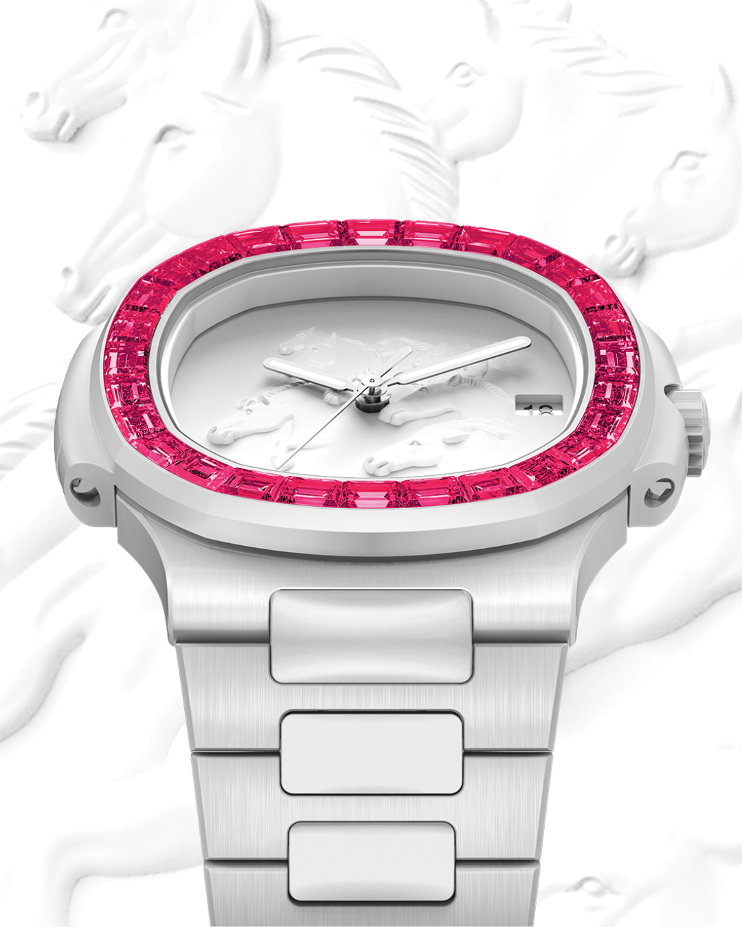 💎AET REMOULD Patek Diamond Nautilus TOPAZ｜HORSE Year CNY Edition🐎🧧 马年春节 百达翡丽 钻石鹦鹉螺 时尚女表 | WORLDTIMER