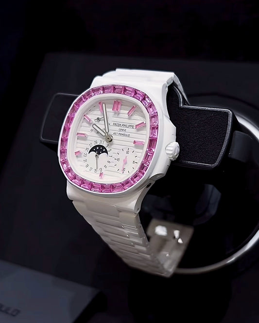 Patek Philippe 5712 AET Remould EOS 百达翡丽 粉红宝石 鹦鹉螺5712 | WORLDTIMER