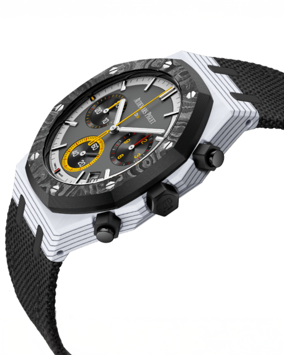 CarboQuartz DiW AP Royal Oak Chronograph 26240 Q-RACER DiW 石英纤维 爱彼皇家橡树计时码表 26240 | WORLDTIMER