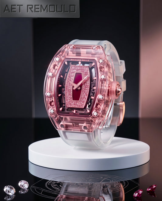 Richard Mille RM 07-01 Sapphire Pink Ladies Watch AET REMOULD 理查德米勒水晶 粉色 RM 07-01 女士表 | WORLDTIMER