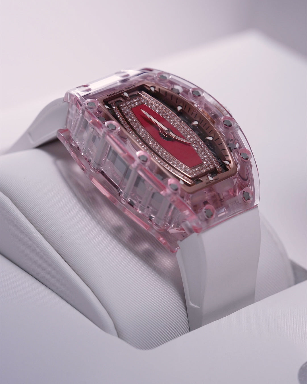 Richard Mille RM 07-01 Sapphire Pink Womens Watch AET REMOULD 理查德米勒水晶 RM 07-01 粉色女表 | WORLDTIMER