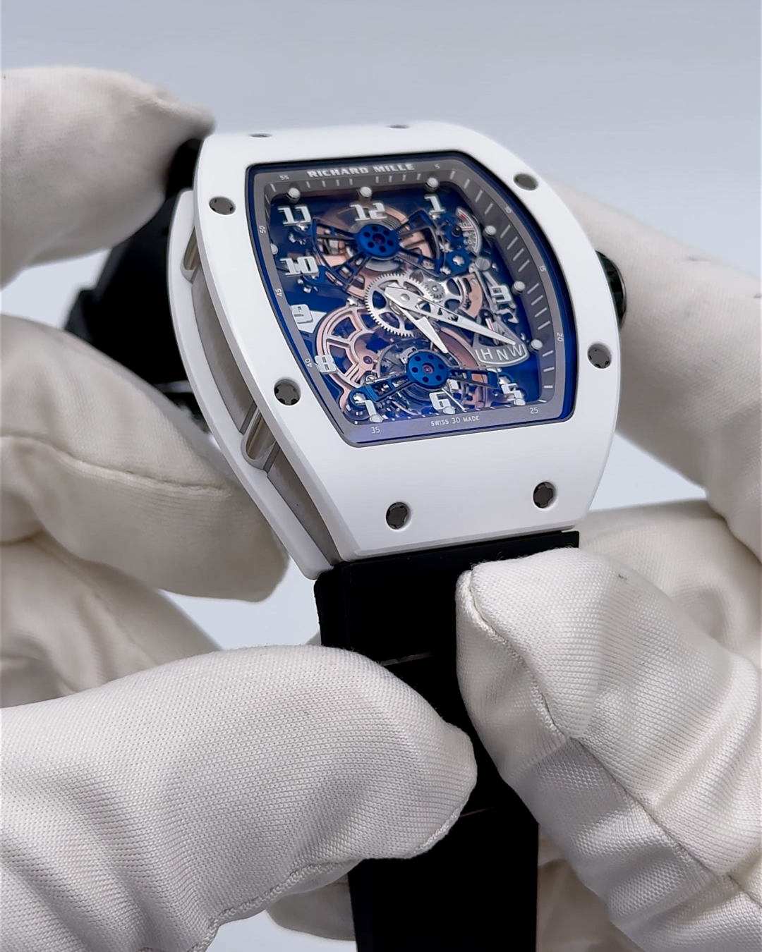 Richard Mille RM 17-02 White ATZ Ceramic Tourbillon 理查米尔 RM 17-02 ATZ白陶瓷 镂空陀飞轮腕表 | WORLDTIMER