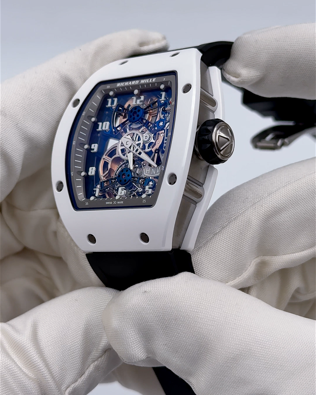 Richard Mille RM 17-02 White ATZ Ceramic Tourbillon 理查米尔 RM 17-02 ATZ白陶瓷 镂空陀飞轮腕表 | WORLDTIMER