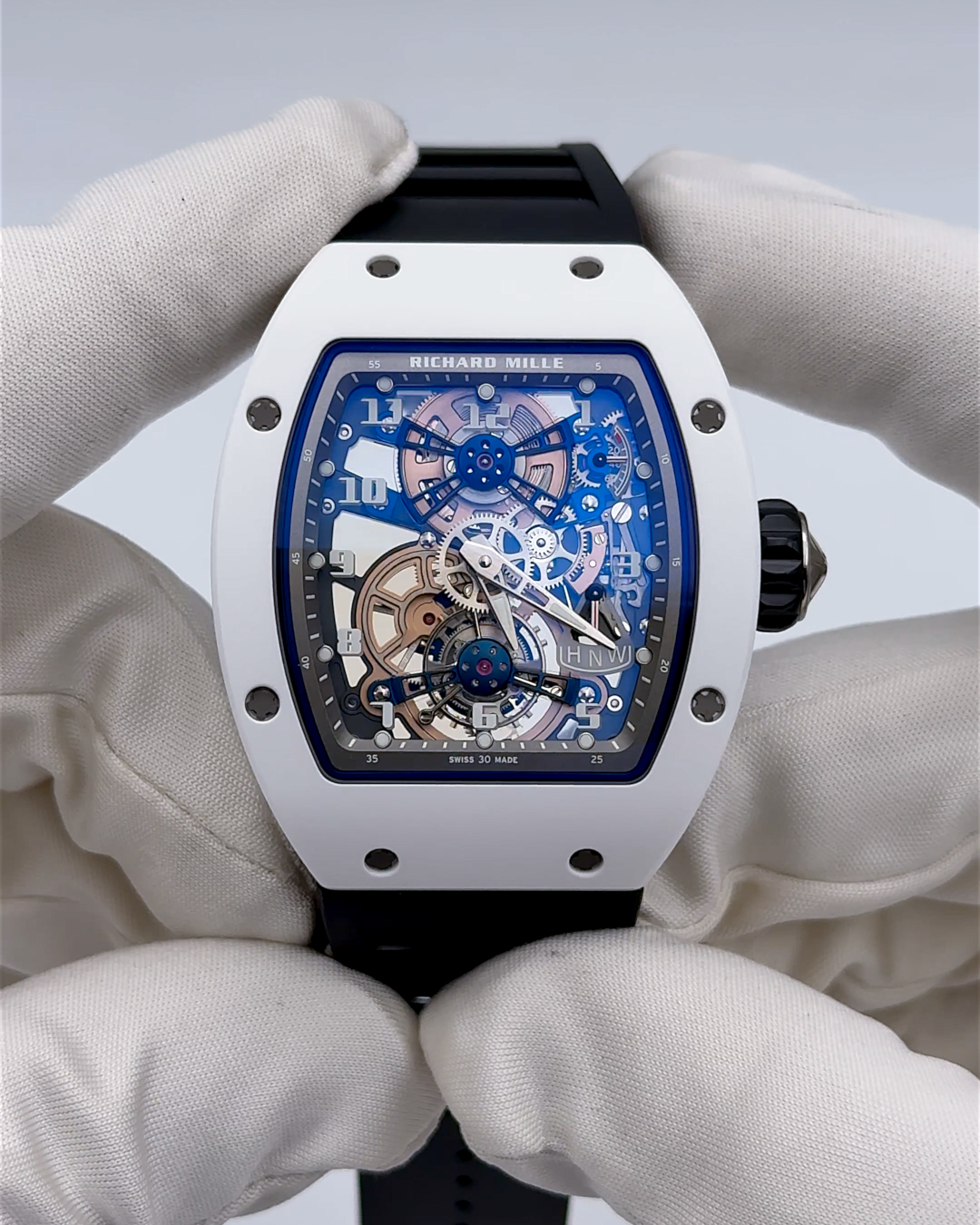 Richard Mille RM 17-02 White ATZ Ceramic Tourbillon 理查米尔 RM 17-02 ATZ白陶瓷 镂空陀飞轮腕表 | WORLDTIMER