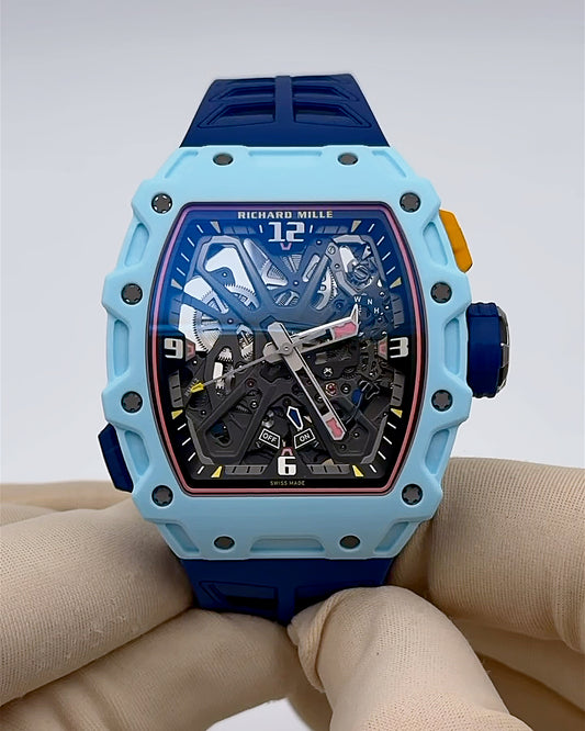 Richard Mille Rafael Nadal RM 35-03 Pastel Blue Quartz TPT 理查德米勒纳达尔 RM 35-03 淡蓝色 自动腕表 | WORLDTIMER