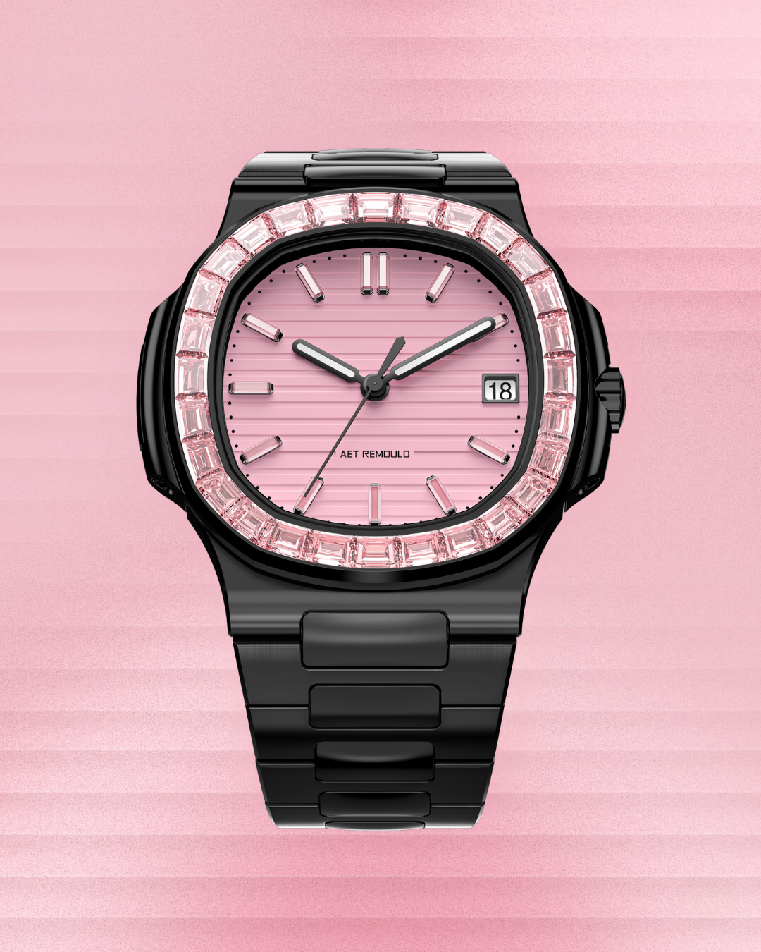 AET REMOULD Patek Philippe Nautilus ROSEFLARE Black 百達翡麗鸚鵡螺 全黑色陶瓷腕錶 | WORLDTIMER