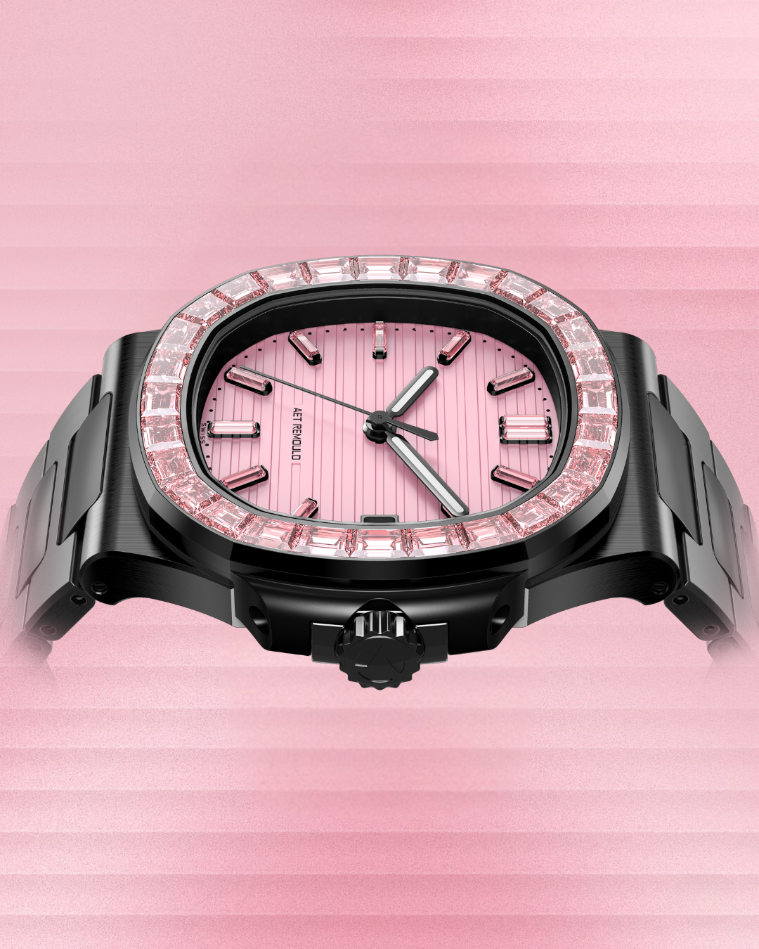 AET REMOULD Patek 5711 Nautilus ROSEFLARE Black 百達翡麗鸚鵡螺 金鷹5711 全黑色陶瓷腕錶 | WORLDTIMER