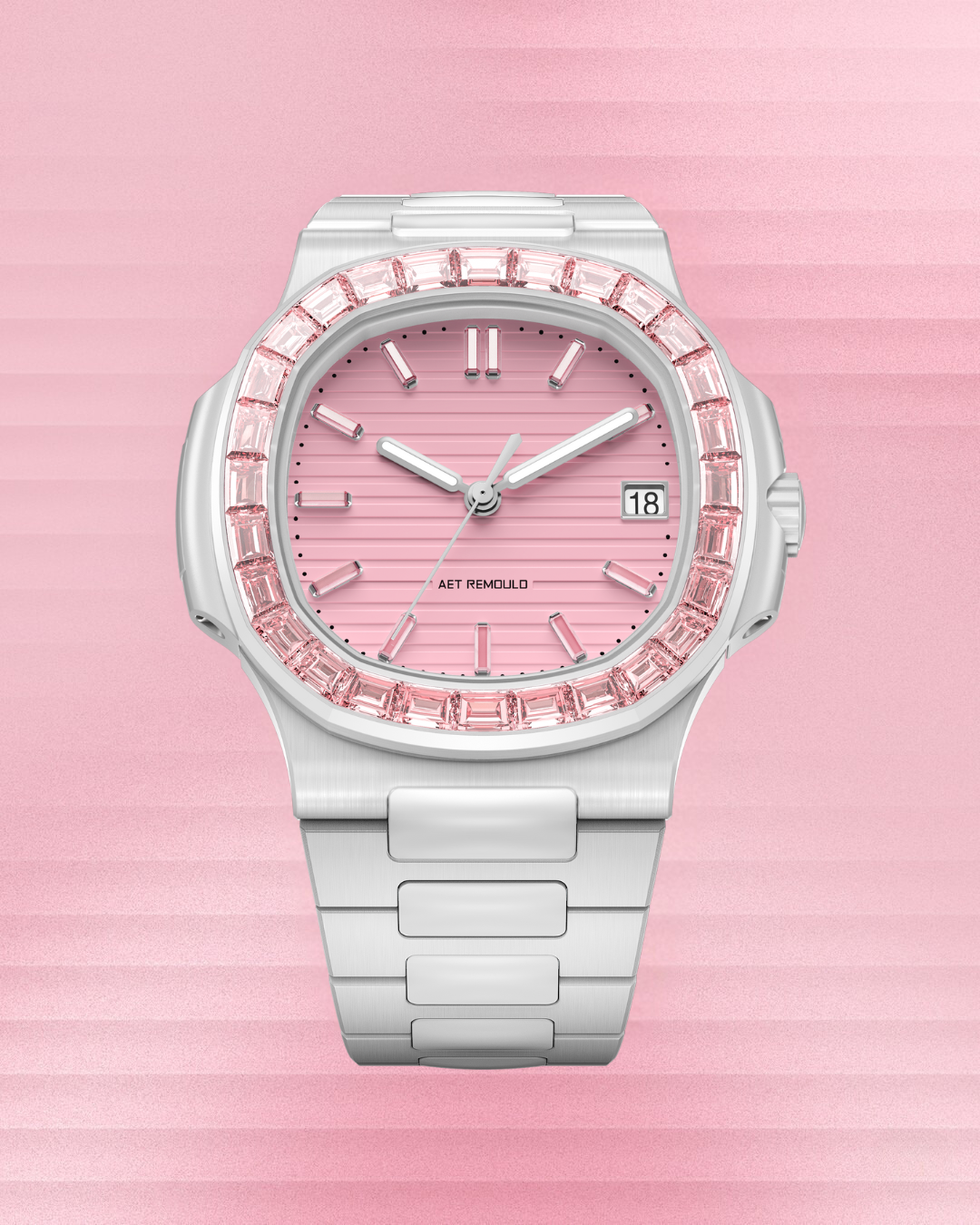 AET REMOULD Patek Philippe Nautilus ROSEFLARE White 百達翡麗鸚鵡螺 5711 白色全陶瓷手錶 | WORLDTIMER