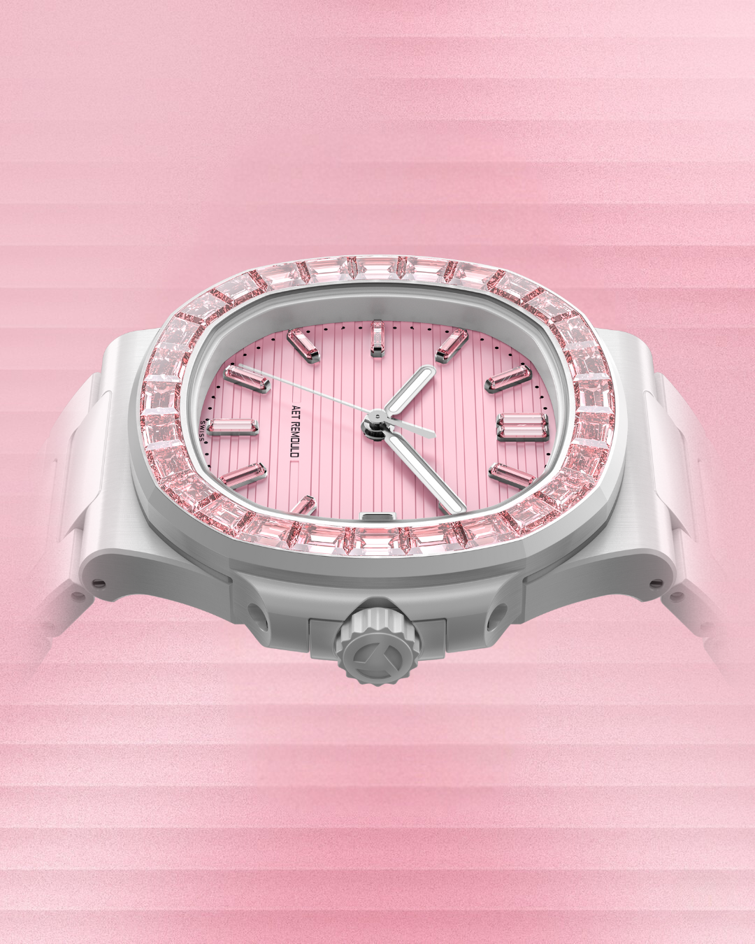 AET REMOULD Patek Nautilus 5711 ROSEFLARE White 百達翡麗鸚鵡螺 金鷹5711 白色全陶瓷手錶 | WORLDTIMER