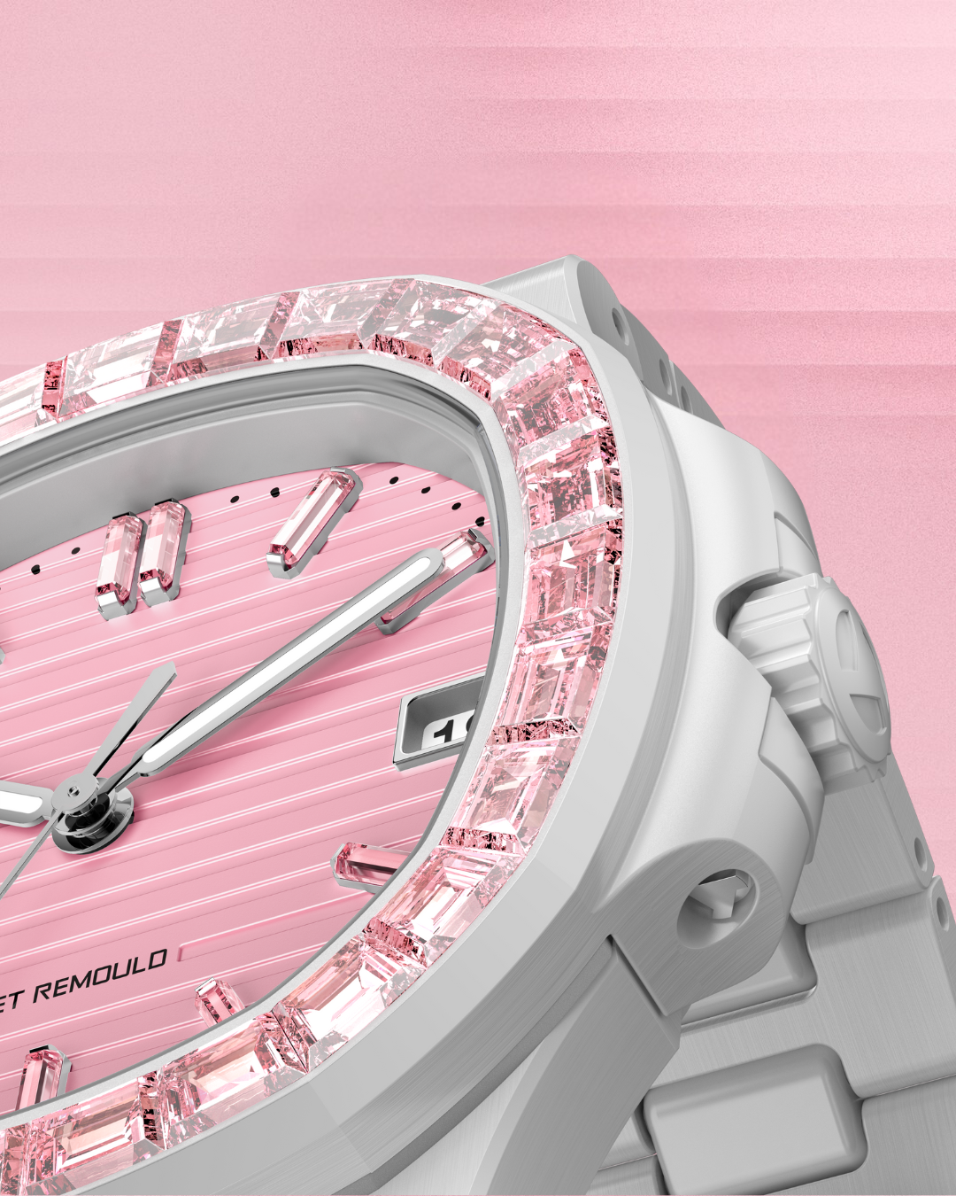 AET REMOULD 5711 Patek Nautilus ROSEFLARE White 百達翡麗Nautilus 5711 白色全陶瓷手錶 | WORLDTIMER