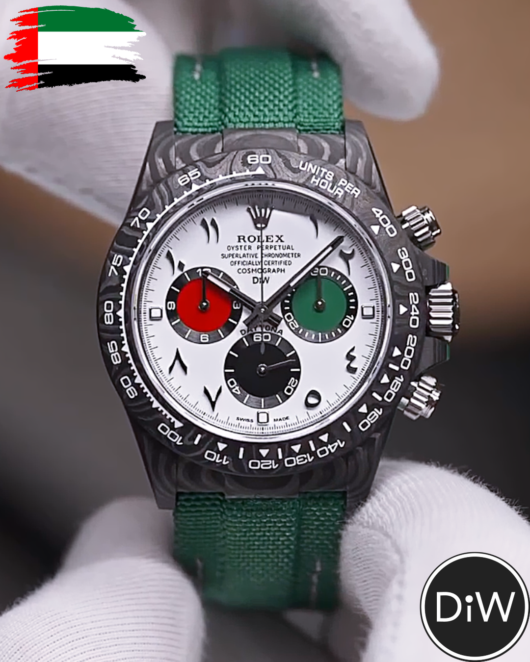 UNIQUE DiW Rolex Daytona UAE Edition 独一无二 阿联酋特别版 劳力士DiW 碳纤维迪通拿 | WORLDTIMER