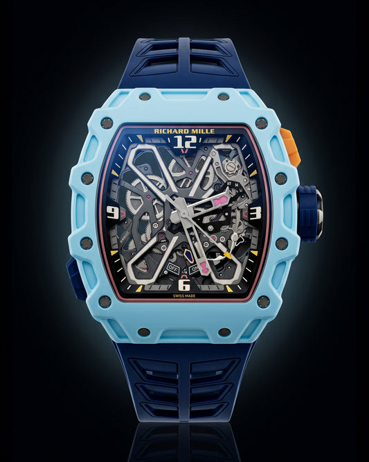Richard Mille Rafael Nadal RM 35-03 Pastel Blue Quartz TPT 理查德米勒纳达尔 RM 35-03 淡蓝色 自动腕表 | WORLDTIMER