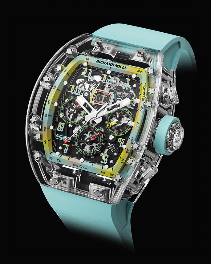 Richard Mille RM 011 Sapphire AET REMOULD A11 TIME MACHINE 理查德米勒水晶 RM 011【AET REMOULD】 | WORLDTIMER