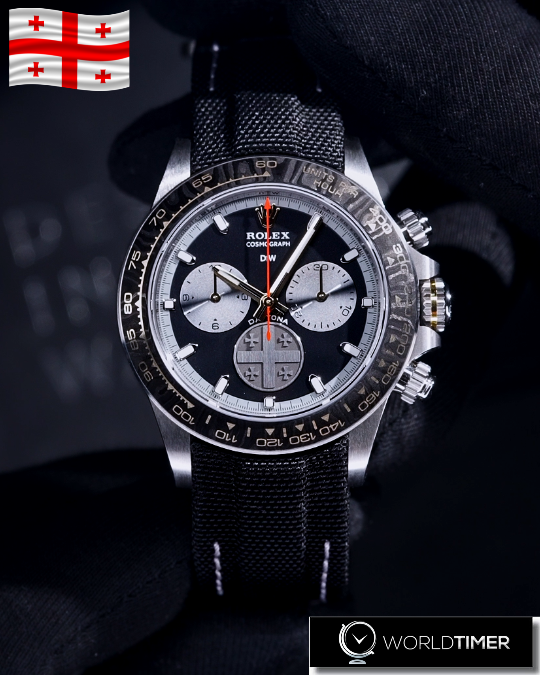 Titanium Rolex DiW Daytona GEORGIA'S HERITAGE 限量一支 钛金属劳力士 DiW迪通拿 | WORLDTIMER