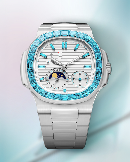 Patek 5712 Gemstone Ceramic AET Remould AETHER 百达翡丽 海蓝宝石 鹦鹉螺5712 AET Remould AETHER | WORLDTIMER