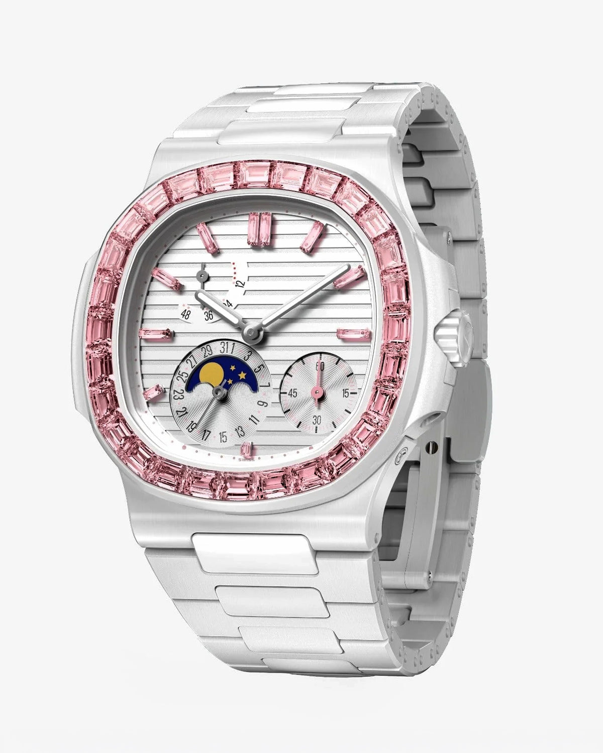 Patek Philippe 5712 AET Remould EOS 百达翡丽 粉红宝石 鹦鹉螺5712 | WORLDTIMER