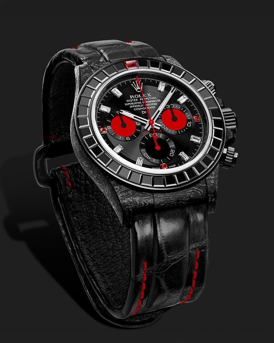 DiW Rolex Daytona RAINBOW BLACK 劳力士DiW 迪通拿彩虹圈 | WORLDTIMER