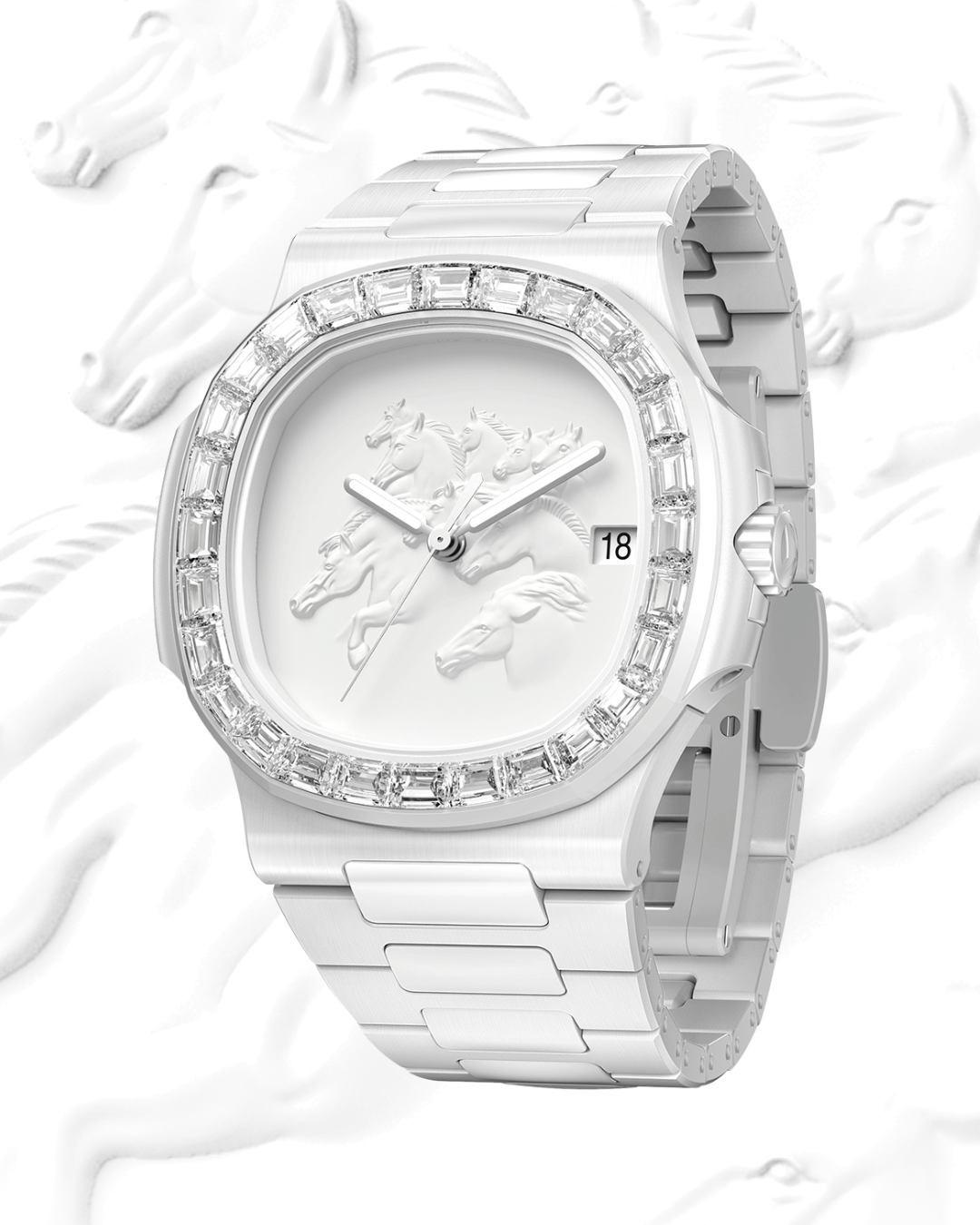 Patek Philippe Nautilus CHINESE HORSE YEAR Ladies Watch 百达翡丽 鹦鹉螺5711 马年定制宝石女士表 | WORLDTIMER