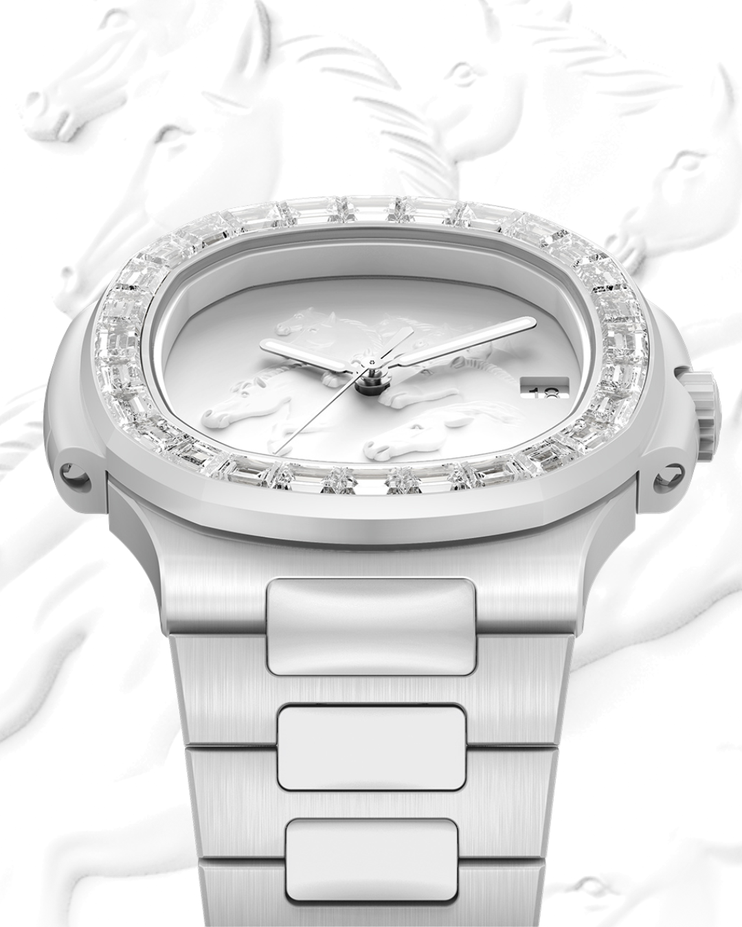 Patek Philippe Nautilus CHINESE HORSE YEAR Ladies Watch 百达翡丽 鹦鹉螺5711 马年定制宝石女士表 | WORLDTIMER