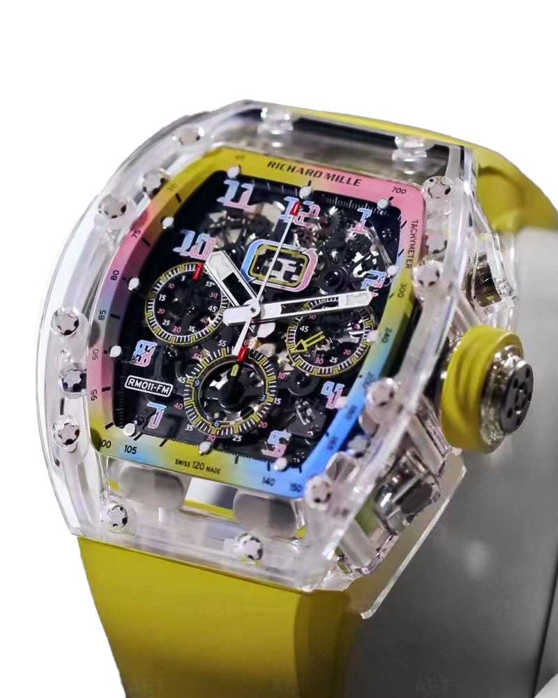 Richard Mille RM 011 Sapphire AET REMOULD A11 TIME MACHINE 理查德米勒水晶 RM 011【AET REMOULD】 | WORLDTIMER