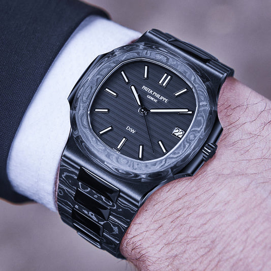 DiW Patek Philippe Nautilus BLACK GRAIL 百达翡丽 碳纤维鹦鹉螺 DiW 黑圣杯 | WORLDTIMER