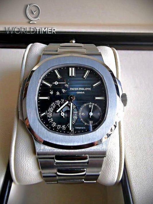 Patek Philippe Tiffany 5712 Steel Nautilus Blue Dial 蒂芙尼蓝 百达翡丽鹦鹉螺 5712 | WORLDTIMER