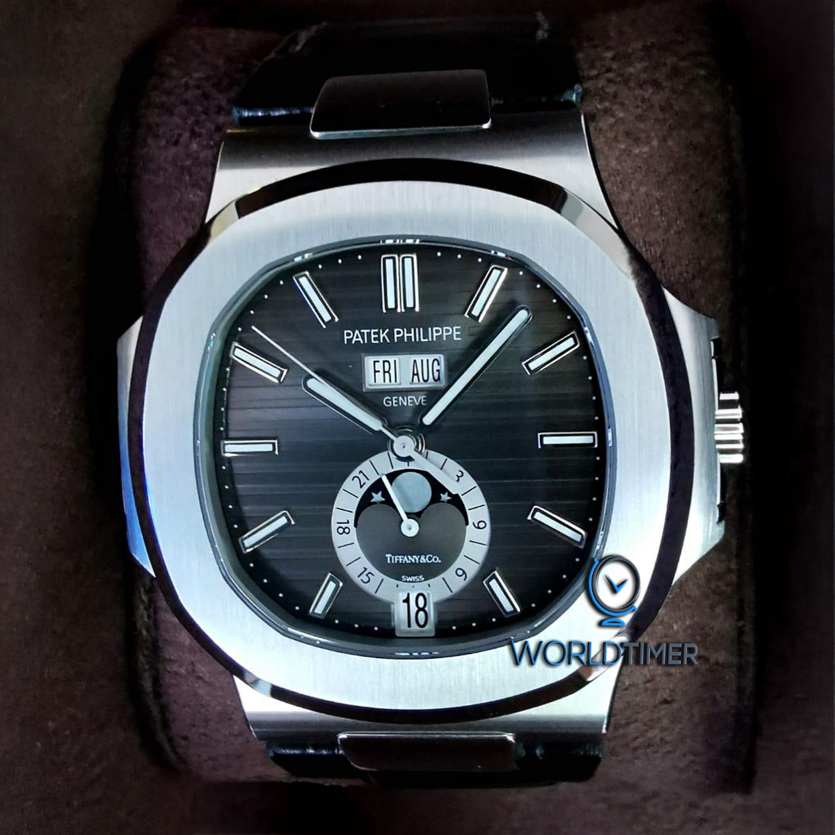 Patek Philippe Tiffany Nautilus 5726A 百达翡丽蒂芙尼 鹦鹉螺 5726A 5726A | WORLDTIMER