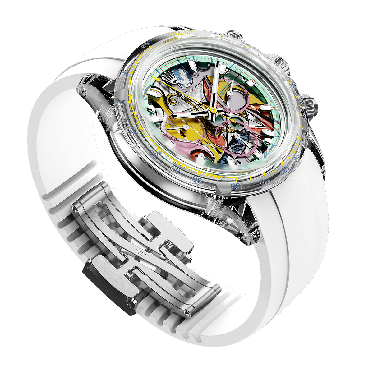 AET Remould x 畢加索 勞力士 地通拿 GREAT STILL LIFE ON PEDESTAL Rolex Daytona Sapphire Watch | WORLDTIMER