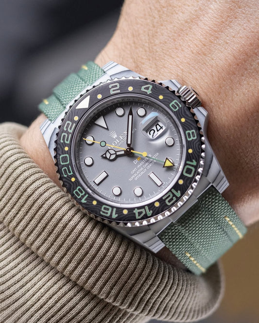 CarboQuartz DiW Rolex GMT Master VERDANT GRAY 劳力士格林尼治 | WORLDTIMER
