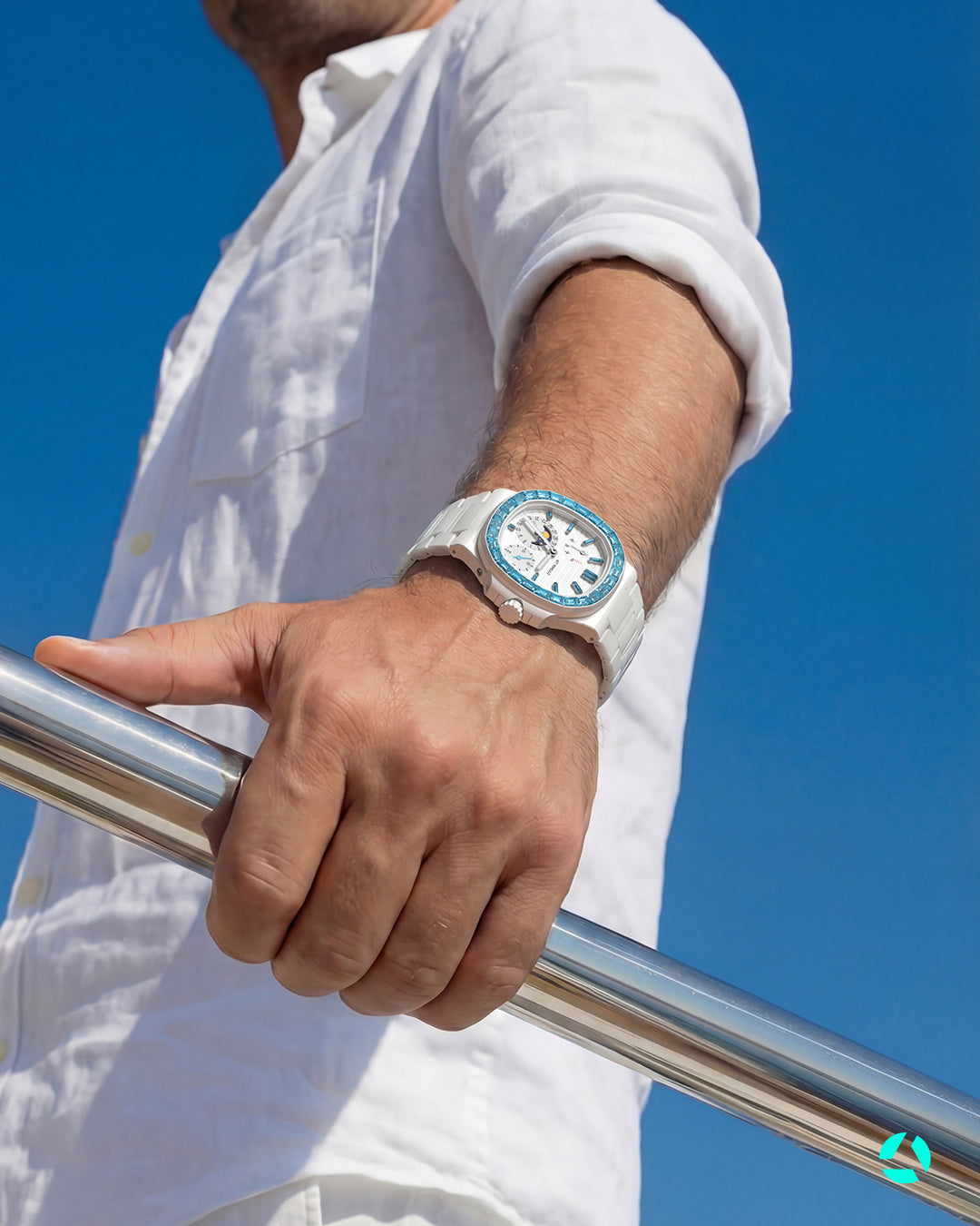 Patek Philippe 5712 Gemstone Ceramic AET Remould AETHER 百达翡丽 海蓝宝石 鹦鹉螺5712 AET Remould AETHER | WORLDTIMER