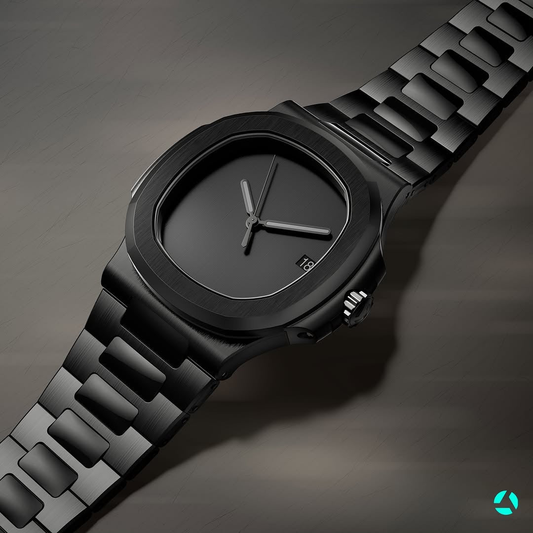 The All Black Ceramic Nautilus AET Remould BLACK CANVAS 全黑陶瓷 百達翡麗 Nautilus 金鷹5711 | WORLDTIMER