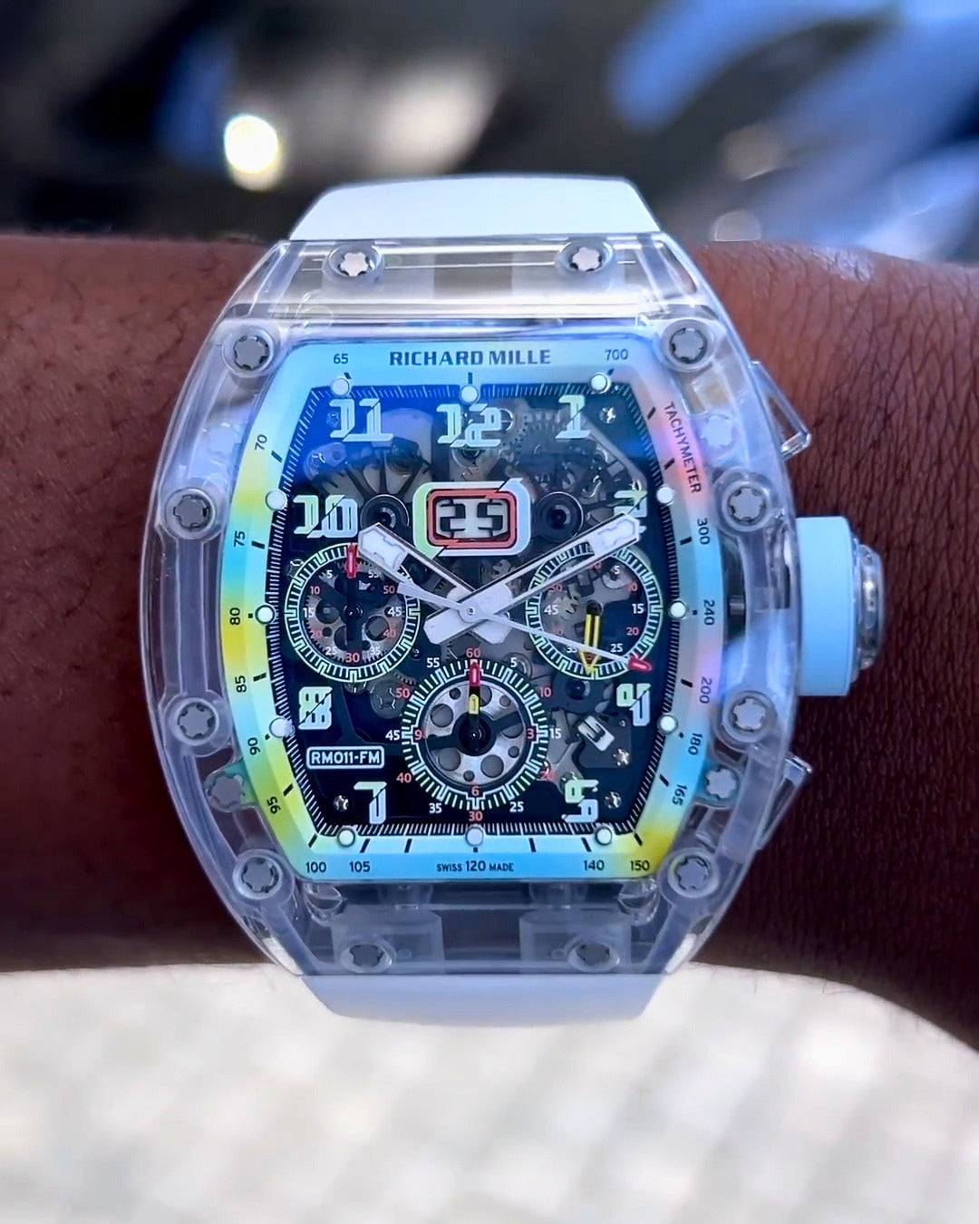 Richard Mille RM 011 Sapphire AET REMOULD A11 TIME MACHINE 理查德米勒水晶 RM 011【AET REMOULD】 | WORLDTIMER