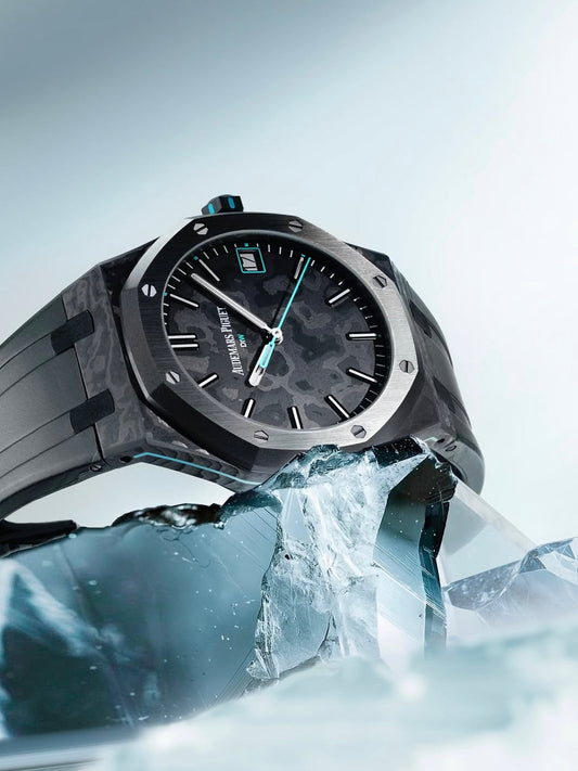 NTPT Carbon Royal Oak 15500ST DiW VOIDLINE AQUA 爱彼 皇家橡树 15500ST | WORLDTIMER