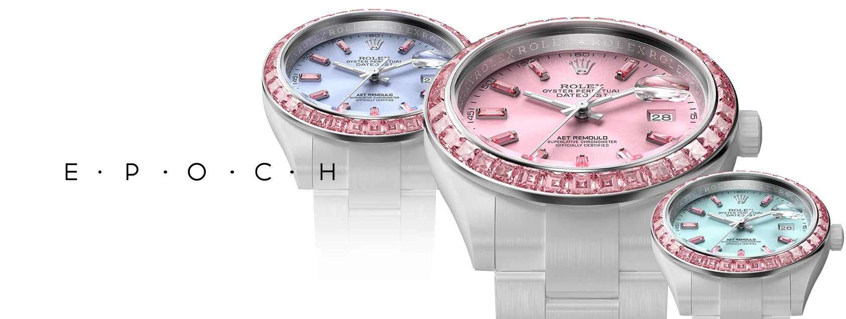 AET REMOULD EPOCH MORGANITE - First Ceramic Rolex Datejust with 36 Natural Gemstones | 首枚镶嵌天然宝石的陶瓷日志型 AET REMOULD MORGANITE | WORLDTIMER