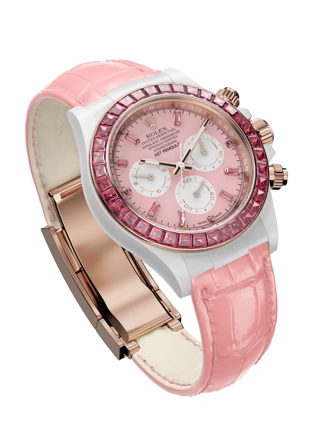 AET REMOULD Diamond Rolex Daytona "SHUN SAKURA" 劳力士迪通拿 钻石女表 | WORLDTIMER