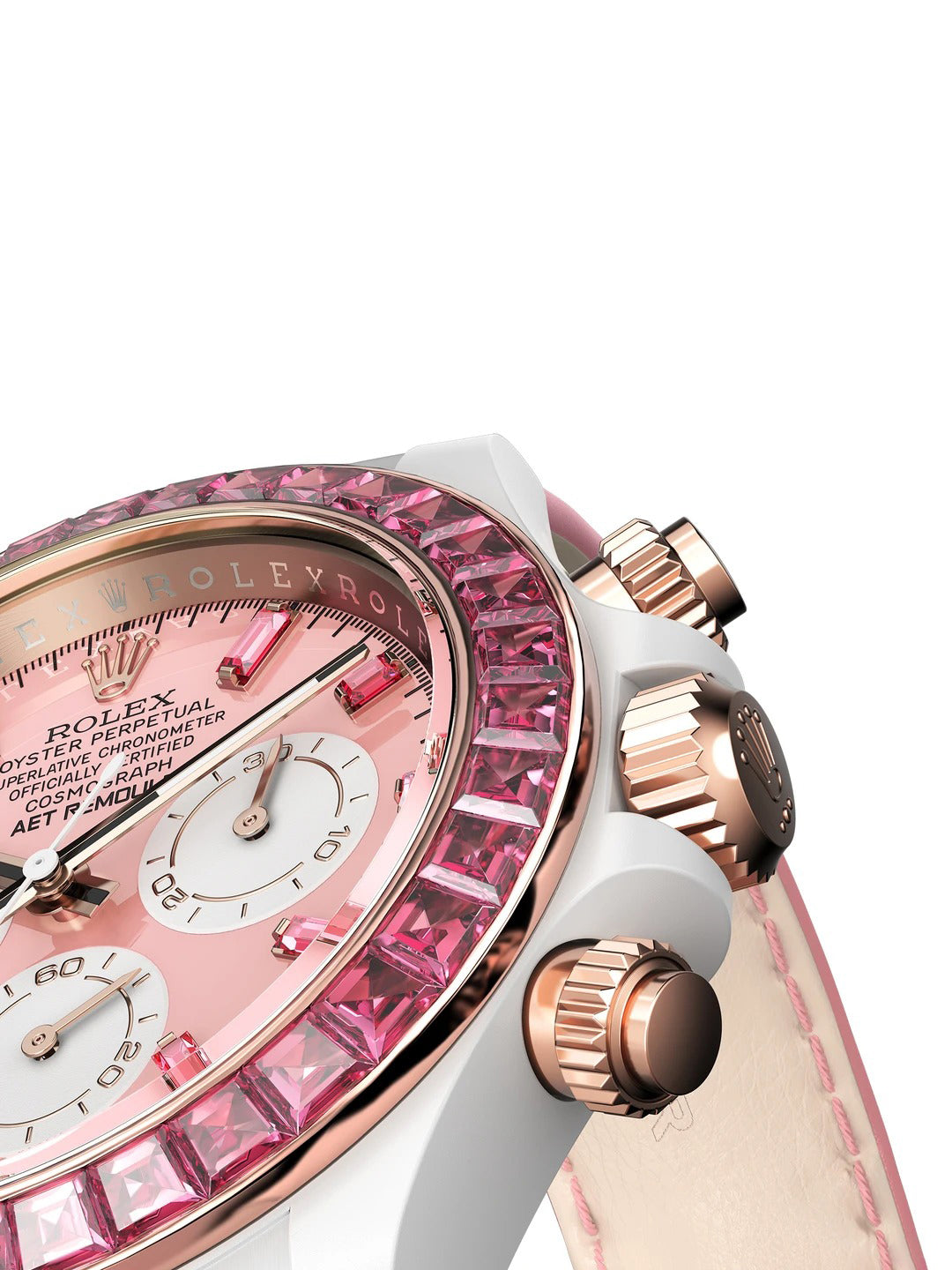 AET REMOULD Rolex Daytona Diamond Ladies Watch "SHUN SAKURA" 劳力士迪通拿 钻石女表 | WORLDTIMER