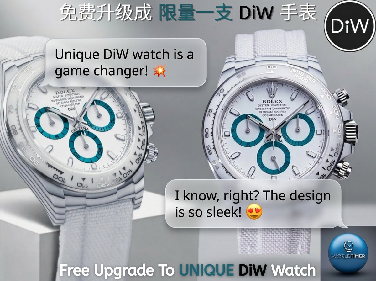 免費訂製你的「限量一支」DiW
Free Customization for Your One‑of‑One DiW | WORLDTIMER
