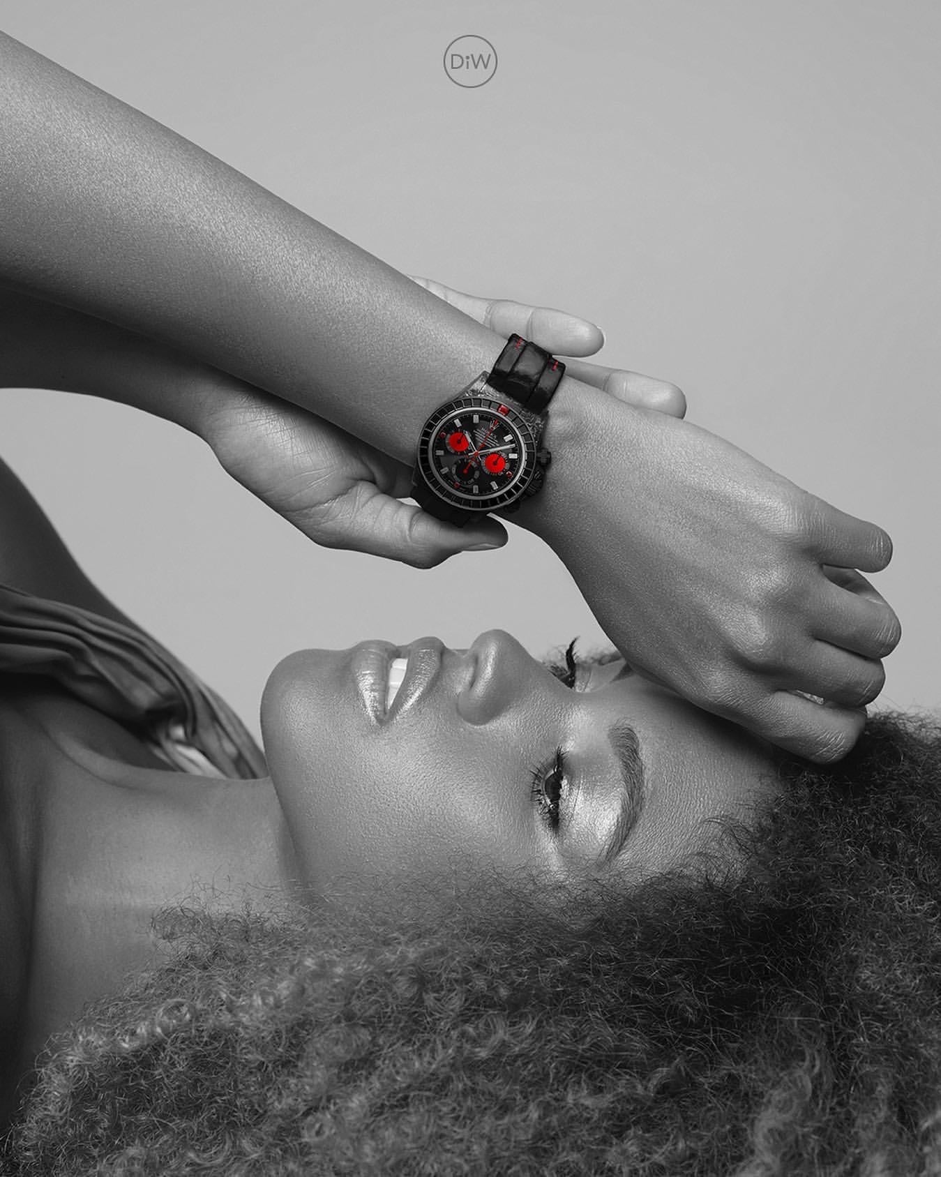 NTPT Carbon DiW Rolex Daytona RAINBOW BLACK 劳力士DiW 迪通拿彩虹圈 | WORLDTIMER