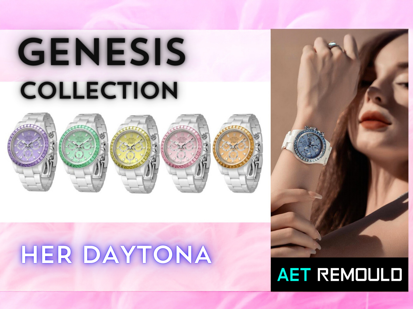 AET REMOULD Crafts the WORLD'S MOST LUXURIOUS Rolex Daytona Ceramic Blue Gemstone 
全陶瓷鑽石錶圈 勞力士地通拿 | WORLDTIMER