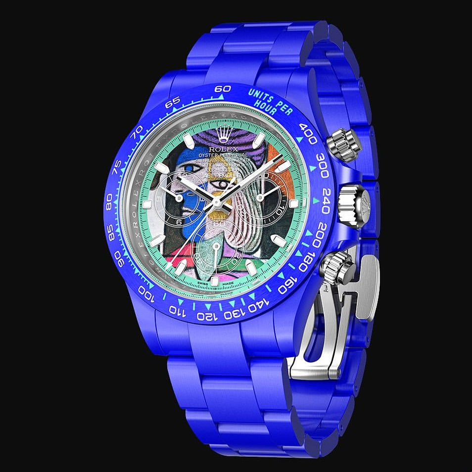 勞力士 地通拿 AET Remould x 畢加索 WOMAN SEATED BEFORE THE WINDOW Daytona Rolex Full Ceramic Watch | WORLDTIMER