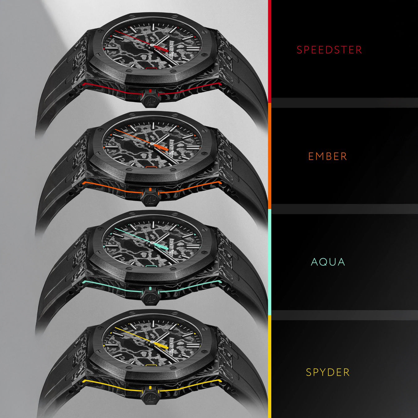 DiW Voidline SPEEDSTER｜NTPT Carbon AP15500 全球最轻 爱彼皇家橡树15500 | NTPT 碳纤维 | 85g | DiW | WORLDTIMER