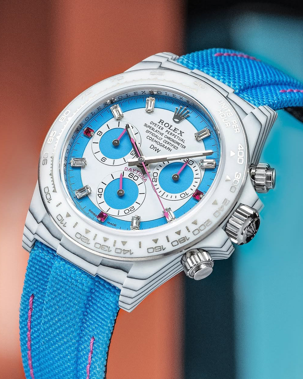 Rolex DiW Daytona RAINBOW S UNIQUE 劳力士DiW 石英纤维迪通拿 | WORLDTIMER